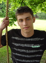 Brunette twink outdoors by Czech Boys