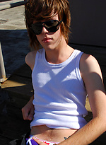 Cute australian twink jacking off and palys with toy by Bentley Race