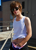 Cute australian twink jacking off and palys with toy by Bentley Race