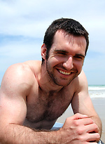 Hot australian hunk Josh on a beach by Bentley Race