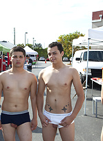 Naked hazing for the boys at this tailgate by HazeHim