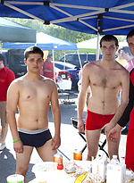 Naked hazing for the boys at this tailgate by HazeHim