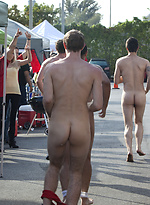 Naked hazing for the boys at this tailgate by HazeHim