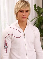 Blond beautiful boy shows cock by Czech Boys