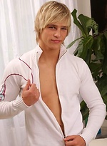 Blond beautiful boy shows cock by Czech Boys