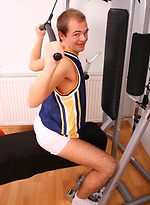 Euro boy jacking off while working out by Czech Boys