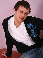 Straight brunette boy jerking off by Czech Boys