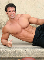 Muscled hunk Brok jacking off cock by SeanCody