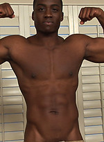 Ebony stud Derek jerking off cock by SeanCody