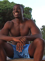 Ebony stud Derek jerking off cock by SeanCody