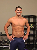 Hot young athlete Jamie working out and jacking off scene by SeanCody