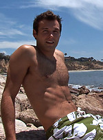 Hairy hunk Russell jerking off dick by SeanCody