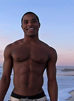 Ebony jock Landon shows his perfect abs and hard cock by SeanCody With Landon SeanCody