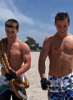Handsome Jamie and Yuri Playing On a Beach by SeanCody