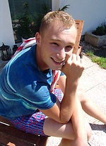 Cute czech boy posing naked outdoors by Czech Boys