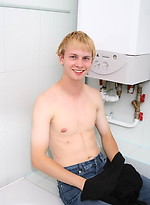 Blond twink posing naked by Czech Boys