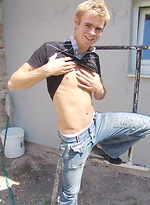 Twink naked outdoors by Czech Boys