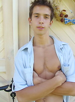 Cute european twink posing naked by Czech Boys
