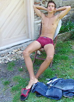 Cute european twink posing naked by Czech Boys