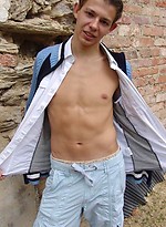 Skinny twink posing naked by Czech Boys