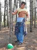 Muscle man from Czech posing naked by Czech Boys
