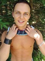 Cute gay twink naked in a wood by Czech Boys