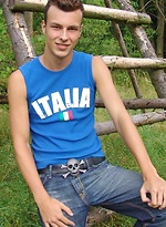 Skinny twink shows his cock outdoors by Czech Boys