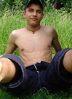 Cute euro jock outdoors by Czech Boys