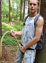 Czech twink posing naked outdoors by Czech Boys