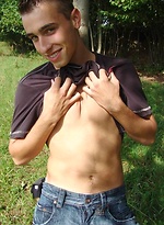 Handsome czech twink naked in a park by Czech Boys