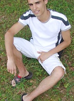 Smooth naked guy jerking off by Czech Boys