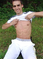 Smooth naked guy jerking off by Czech Boys