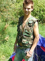 Big dick twink outdoors by Czech Boys