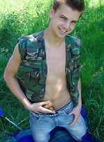 Big dick twink outdoors by Czech Boys