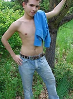 Straight uncut boy in a woods by Czech Boys