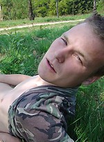 Smooth straight twink outdoors by Czech Boys