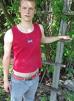 Straight guy jerking off outdoors by Czech Boys