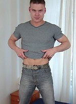 Muscled twink jacking off by Czech Boys