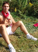 Hot twink naked outdoors by Czech Boys
