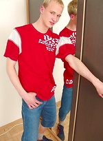 Cute european blond twink stripping by Czech Boys