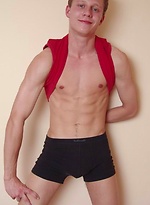 Cute twink jerking off dick by Czech Boys