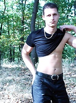 Nasty guy plays outdoors by Czech Boys
