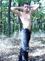 Nasty guy plays outdoors by Czech Boys