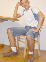 Straight boy stripping and posing by Czech Boys