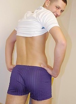 Straight boy stripping and posing by Czech Boys
