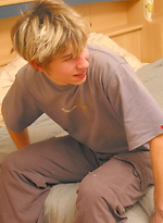 Blond perfect srtraight teen boy by Czech Boys