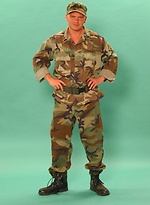 Straight military muscle man by Czech Boys