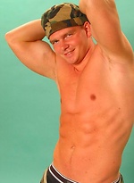 Straight military muscle man by Czech Boys