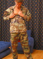 Czech soldier stripping and jerking off dick by Czech Boys