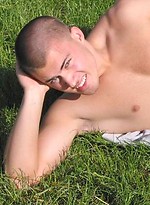Muscle man outdoors by Czech Boys